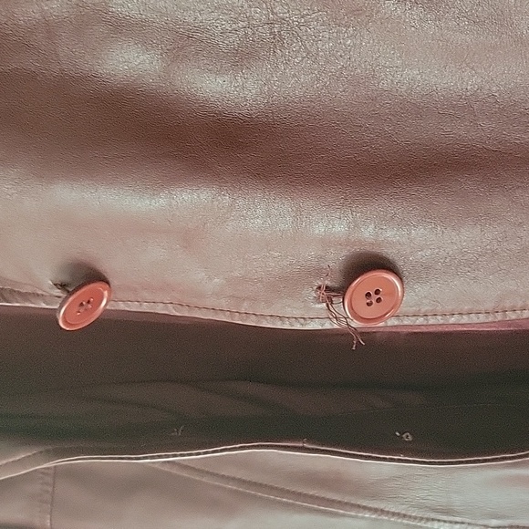 Leather jacket Small Women Imported Used Wine - Picture 5 of 8